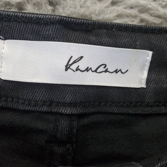 KanCan Jeans Womens 15 Black High Rise Skinny Studded Side Stretch Denim - Picture 2 of 12